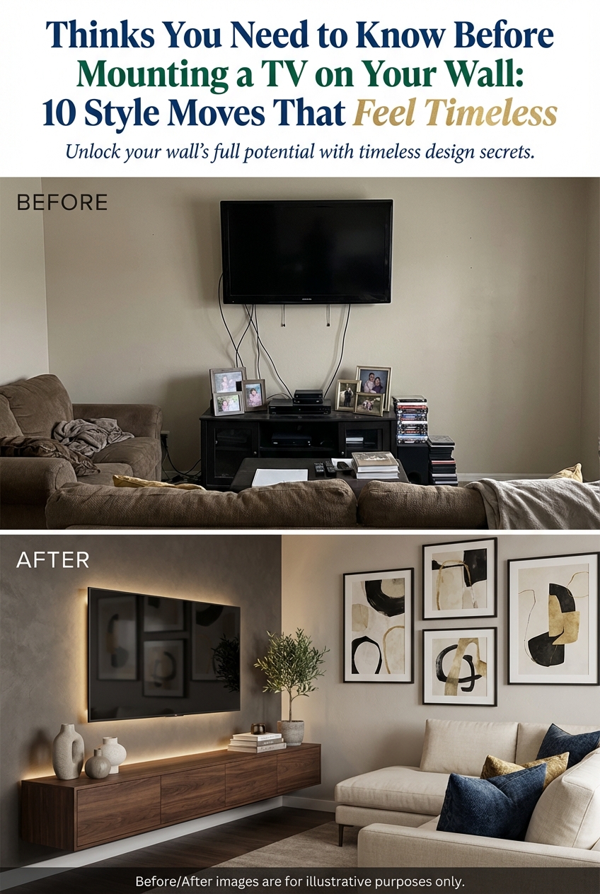 Thinks You Need to Know Before Mounting a TV on Your Wall: 10 Style Moves That Feel Timeless - photo 5