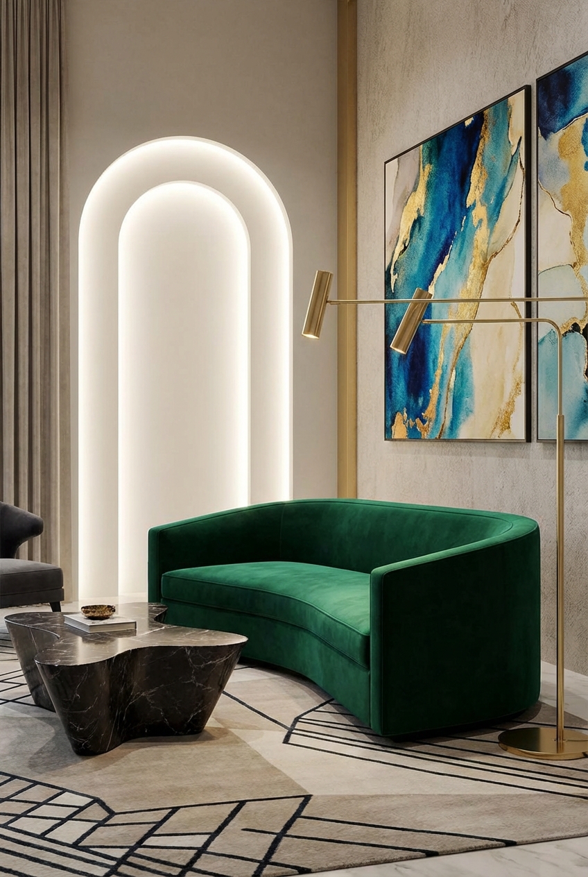 Glamoratti Furniture Tips: keep lines clean, let silhouettes shine