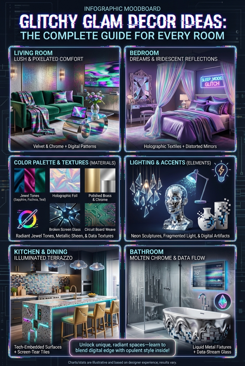 Glitchy Glam Decor Ideas: The Complete Guide for Every Room - photo 4