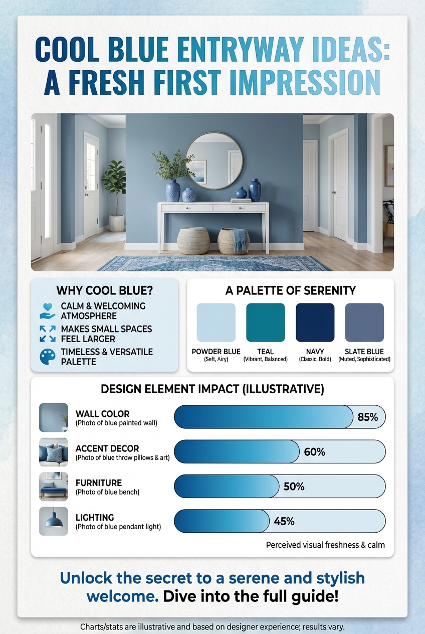Cool Blue Entryway Ideas: A Fresh First Impression - photo 3
