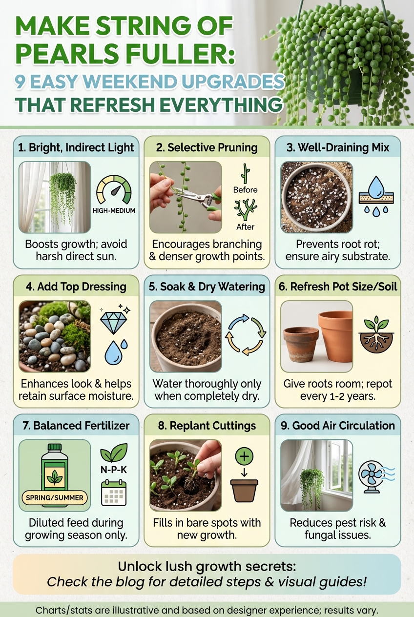 Make String of Pearls Fuller: 9 Easy Weekend Upgrades That Refresh Everything - photo 3
