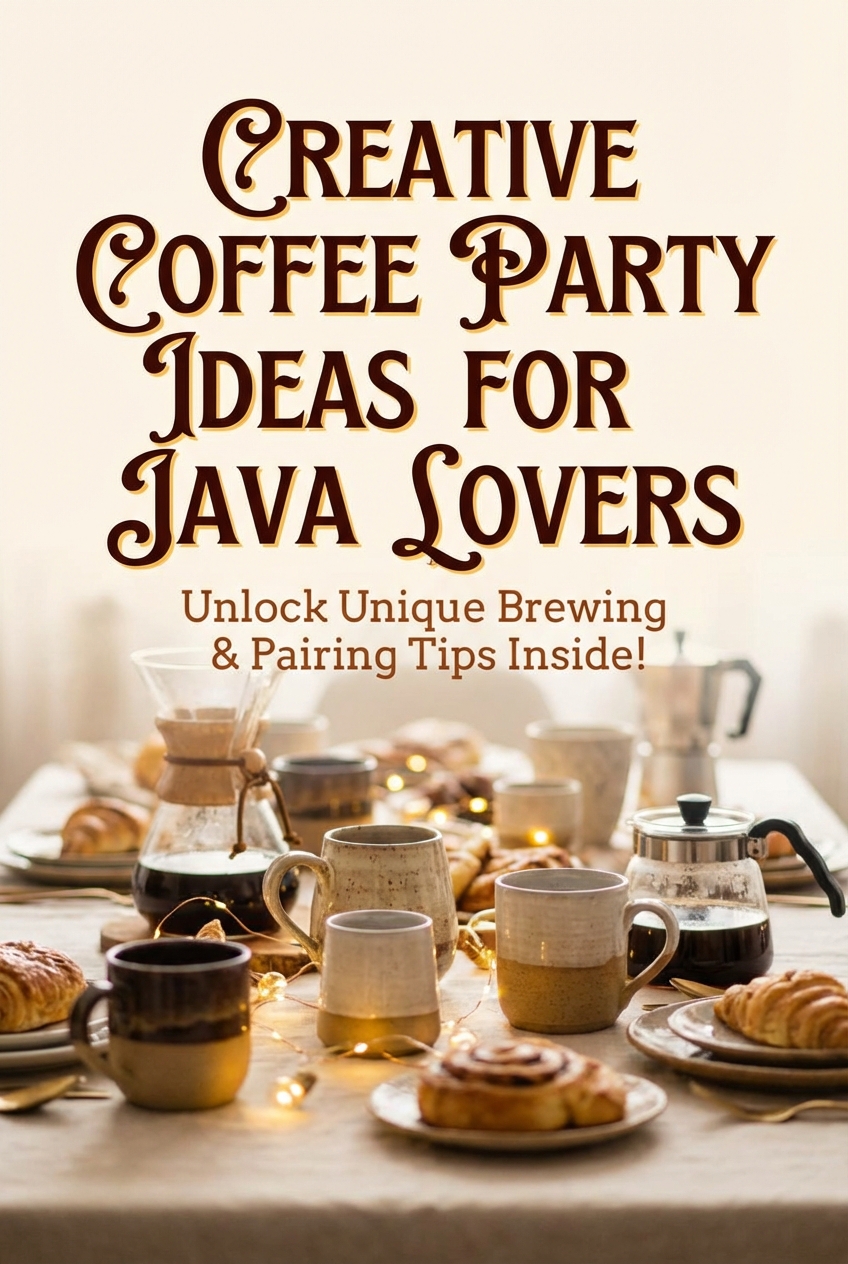 Creative Coffee Party Ideas for Java Lovers - photo 2