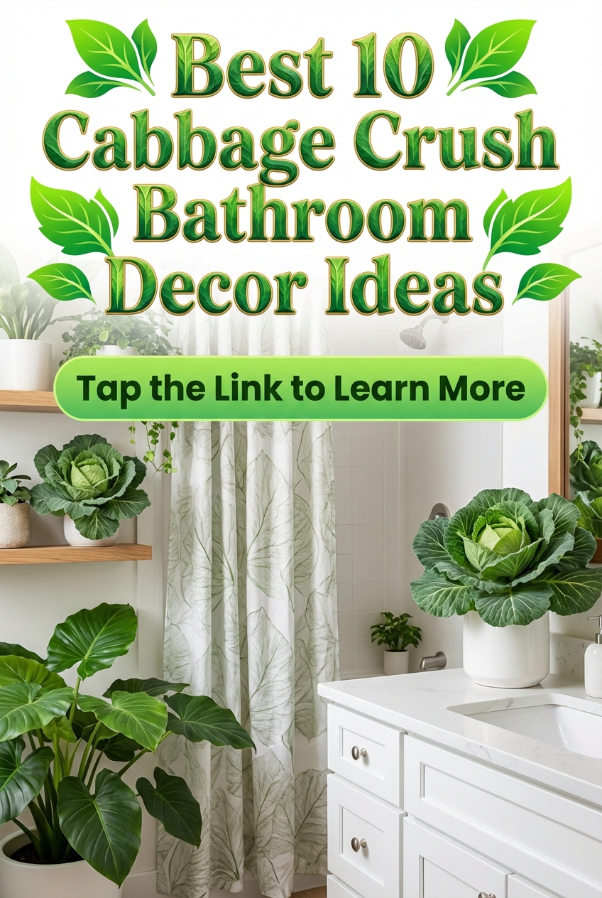 Best 10 Cabbage Crush Bathroom Decor Ideas - photo 2