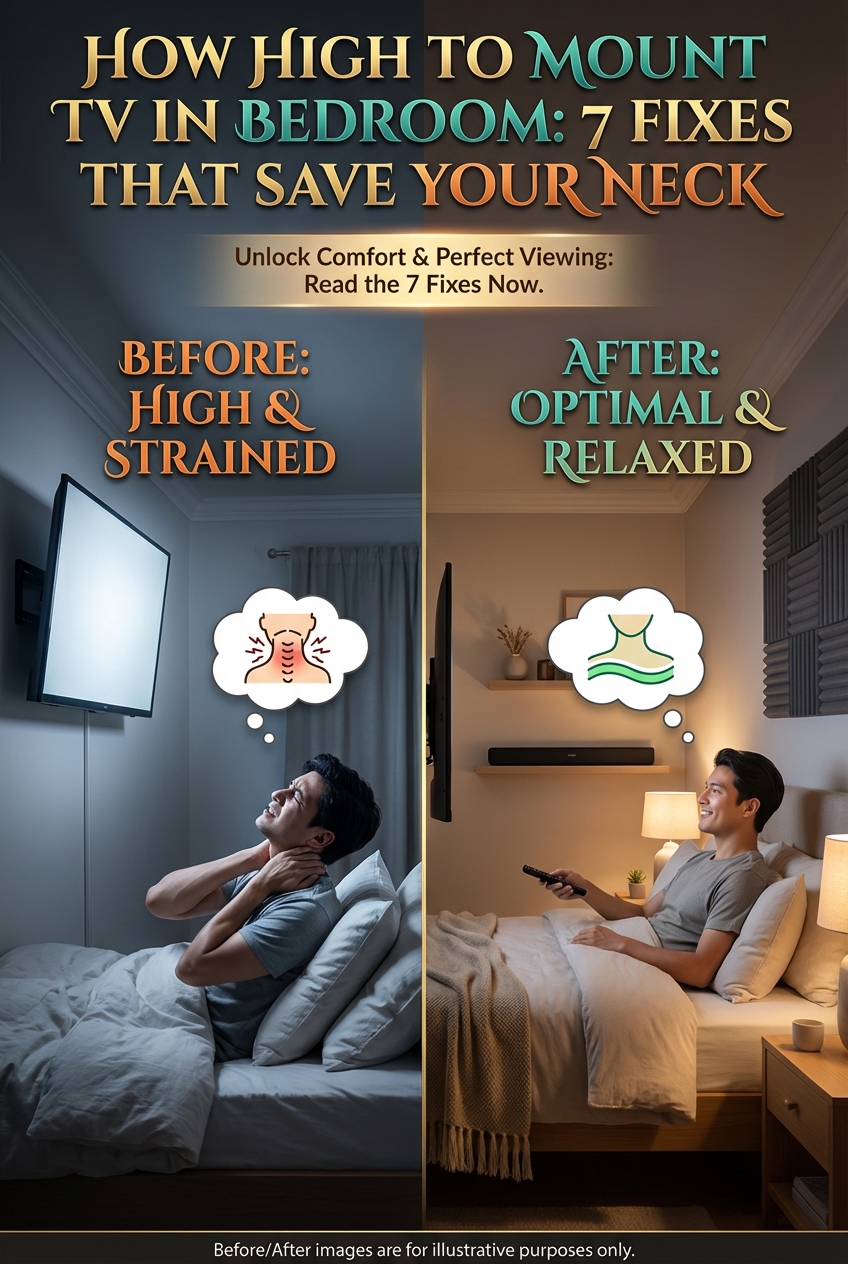 How High to Mount TV in Bedroom: 7 Fixes That Save Your Neck - photo 5