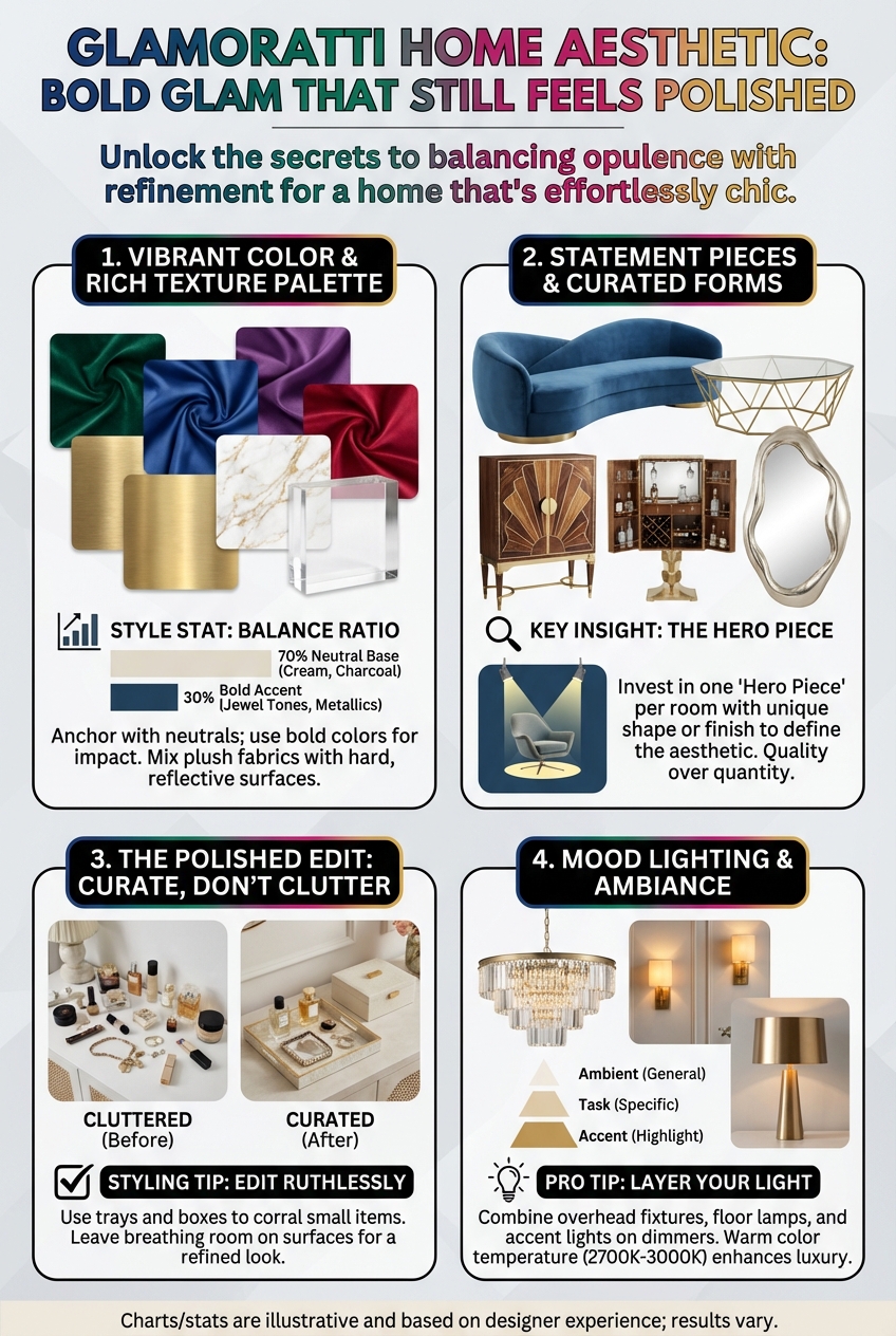 Glamoratti Home Aesthetic: Bold Glam That Still Feels Polished - photo 4