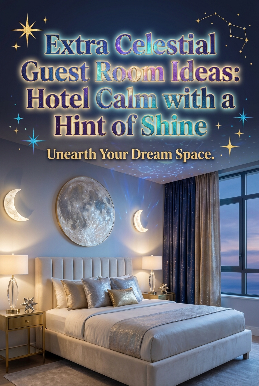 Extra Celestial Guest Room Ideas: Hotel Calm with a Hint of Shine - photo 2