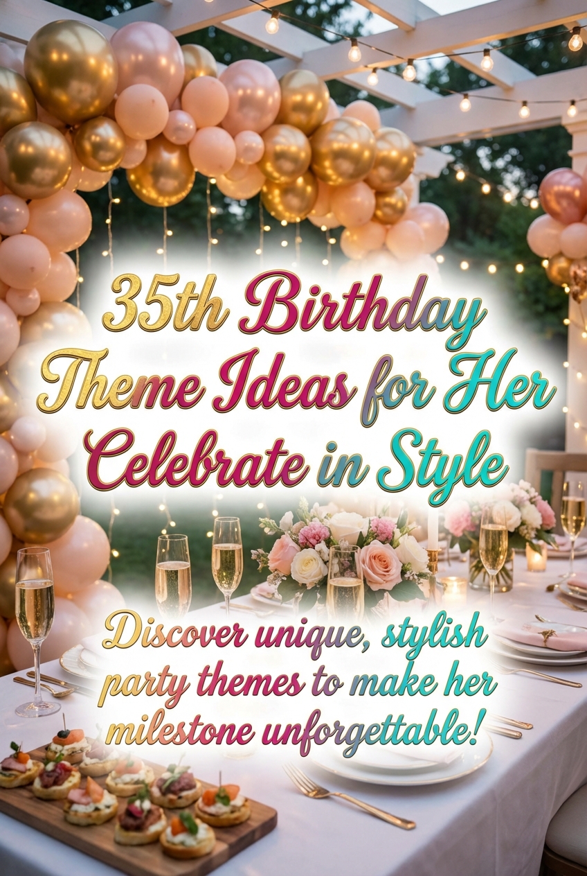 35th Birthday Theme Ideas for Her Celebrate in Style - photo 2