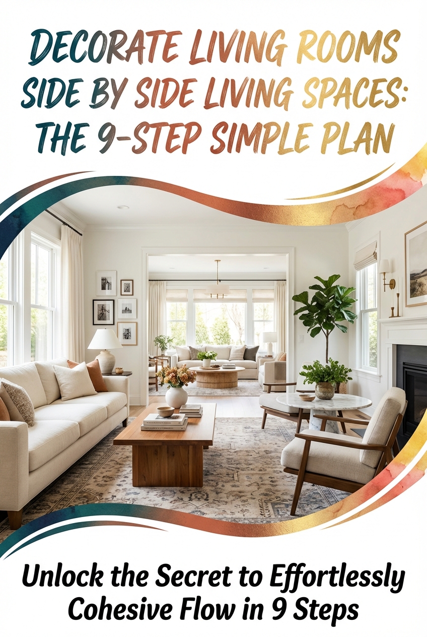 Decorate Living Rooms Side by Side Living Spaces: the 9 – Step Simple Plan - photo 2