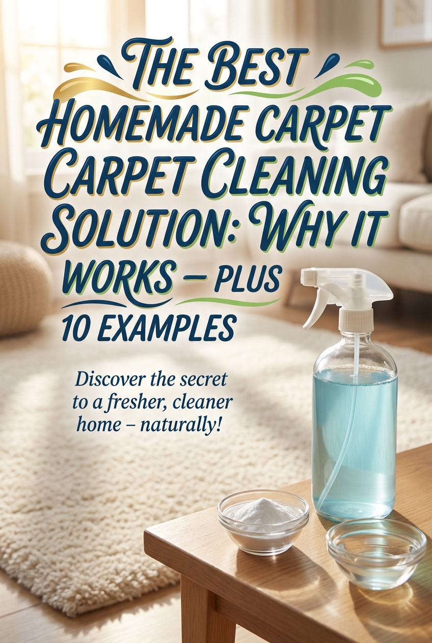 The Best Homemade Carpet Cleaning Solution: Why It Works – Plus 10 Examples - photo 2