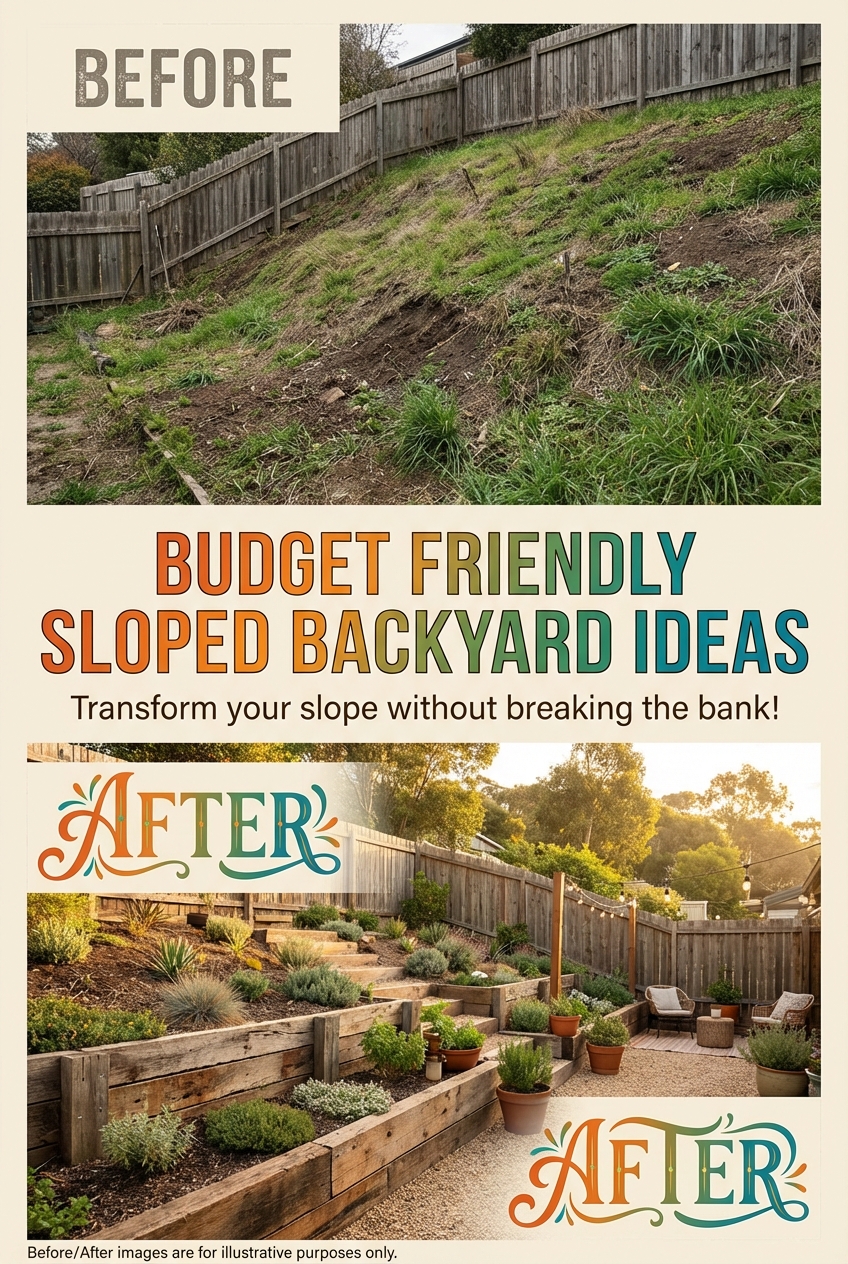 Budget Friendly Sloped Backyard Ideas - photo 5