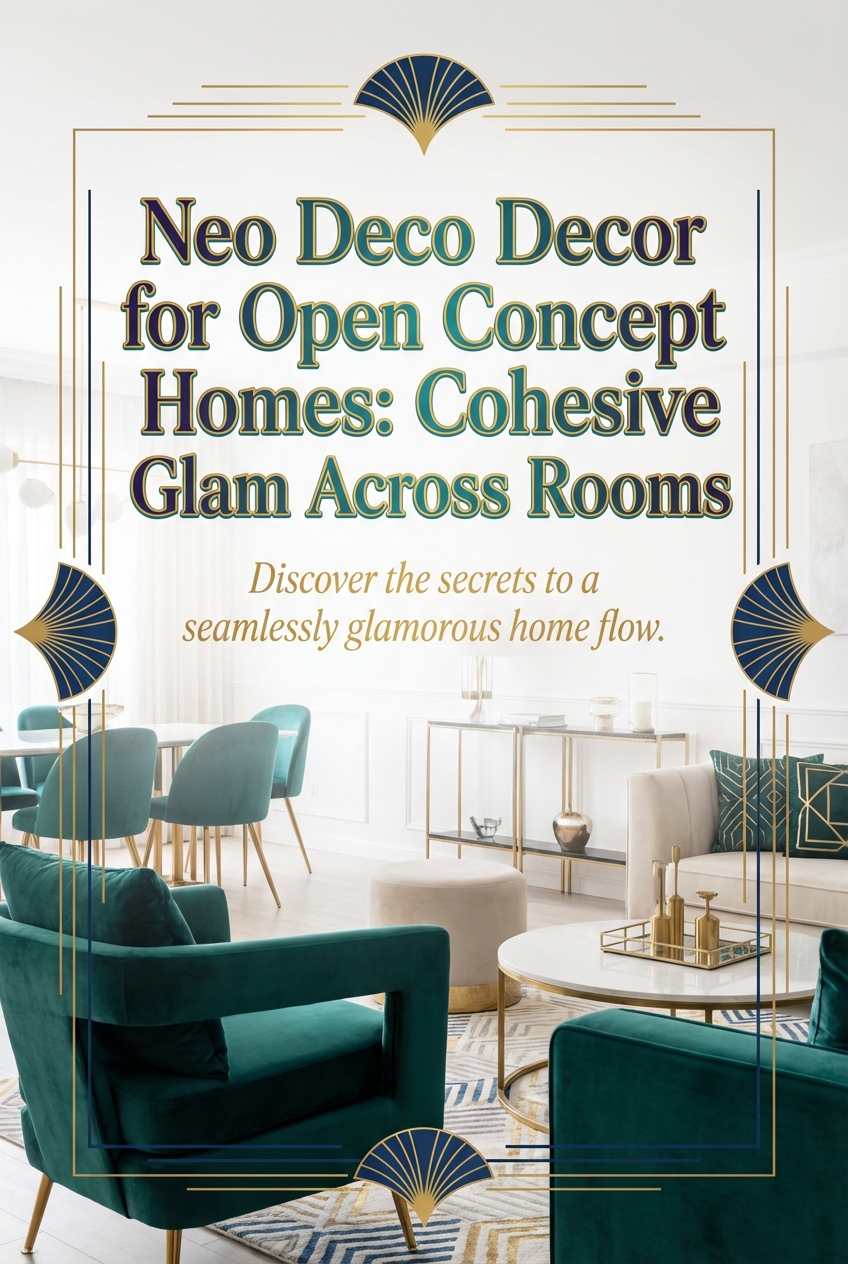 Neo Deco Decor for Open Concept Homes: Cohesive Glam Across Rooms - photo 2