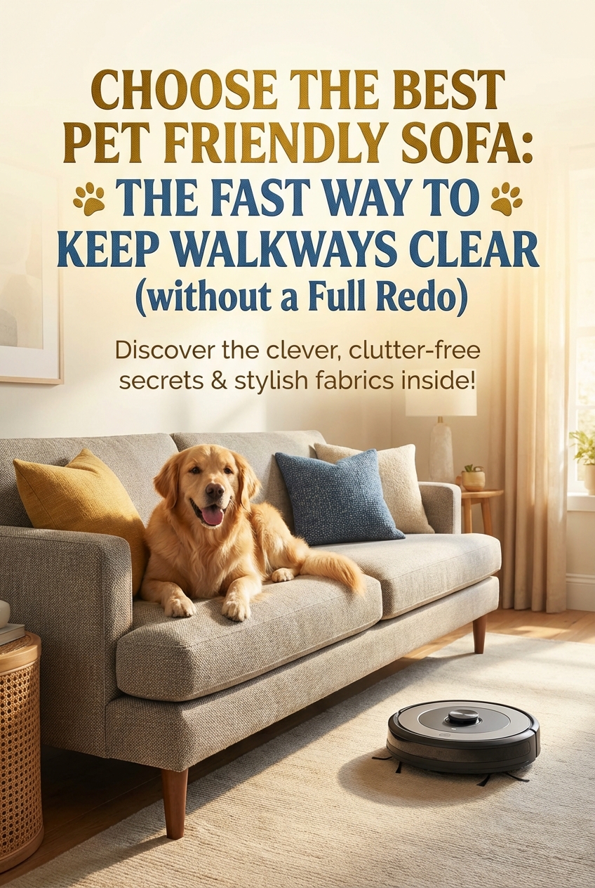 Choose the Best Pet Friendly Sofa: the Fast Way to Keep Walkways Clear (without a Full Redo) - photo 2