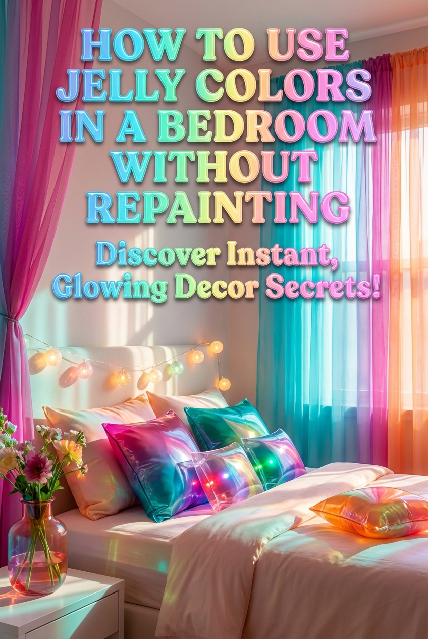How to Use Jelly Colors in a Bedroom Without Repainting - photo 2