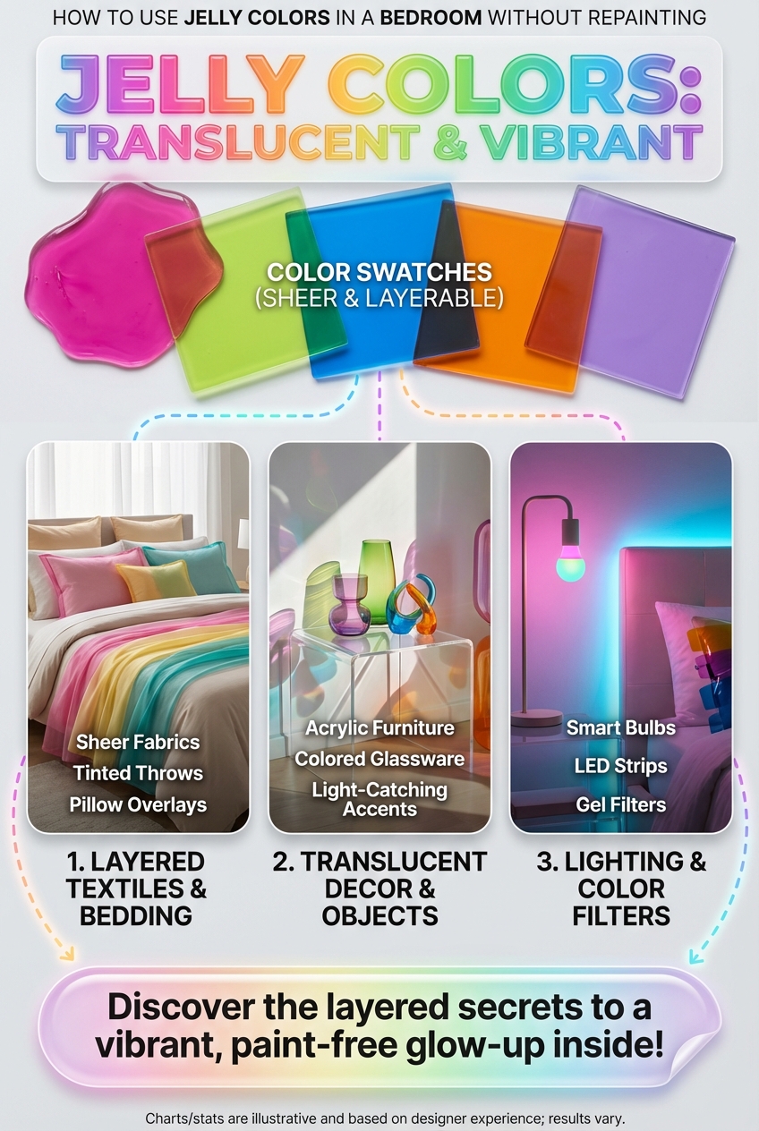 How to Use Jelly Colors in a Bedroom Without Repainting - photo 4