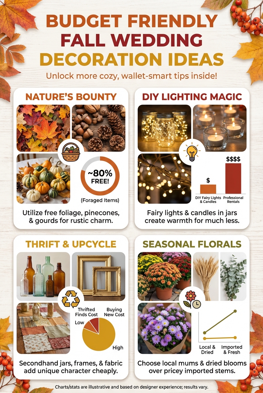 Budget Friendly Fall Wedding Decoration Ideas - photo 3