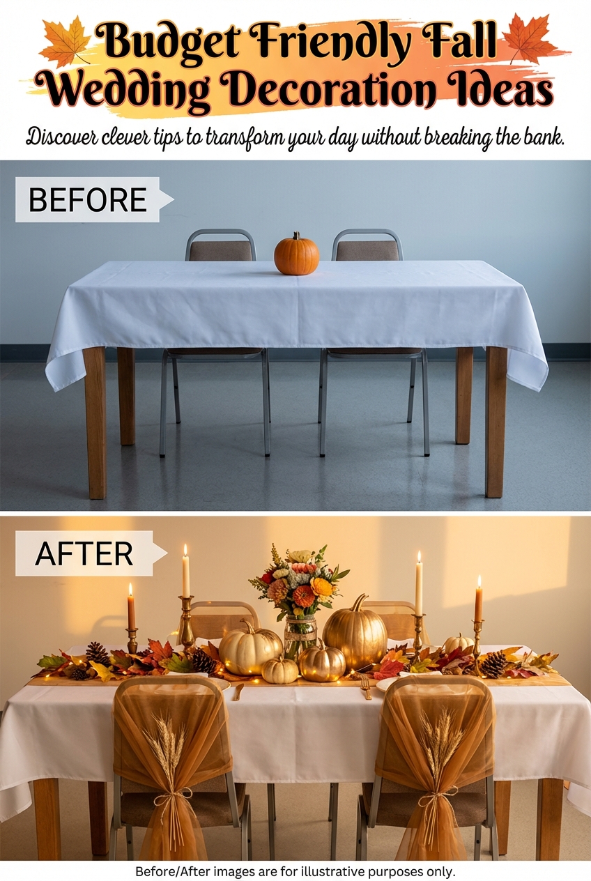 Budget Friendly Fall Wedding Decoration Ideas - photo 5