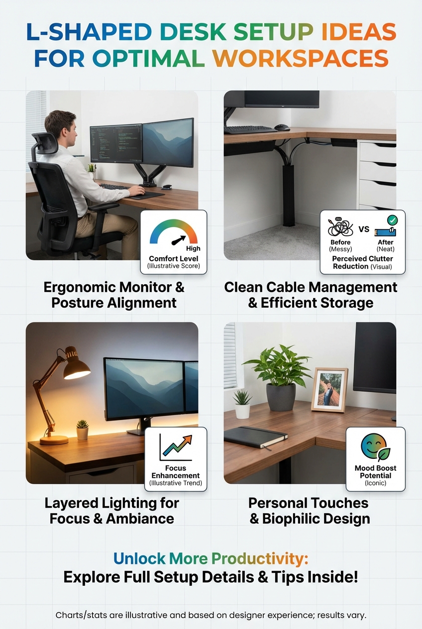 L Shaped Desk Setup Ideas for Optimal Workspaces - photo 3