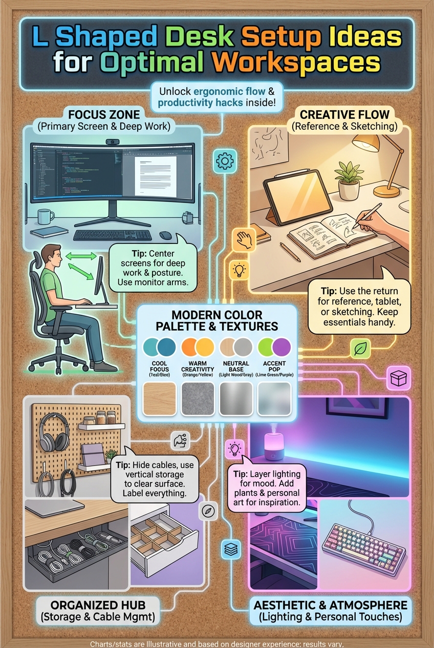 L Shaped Desk Setup Ideas for Optimal Workspaces - photo 4