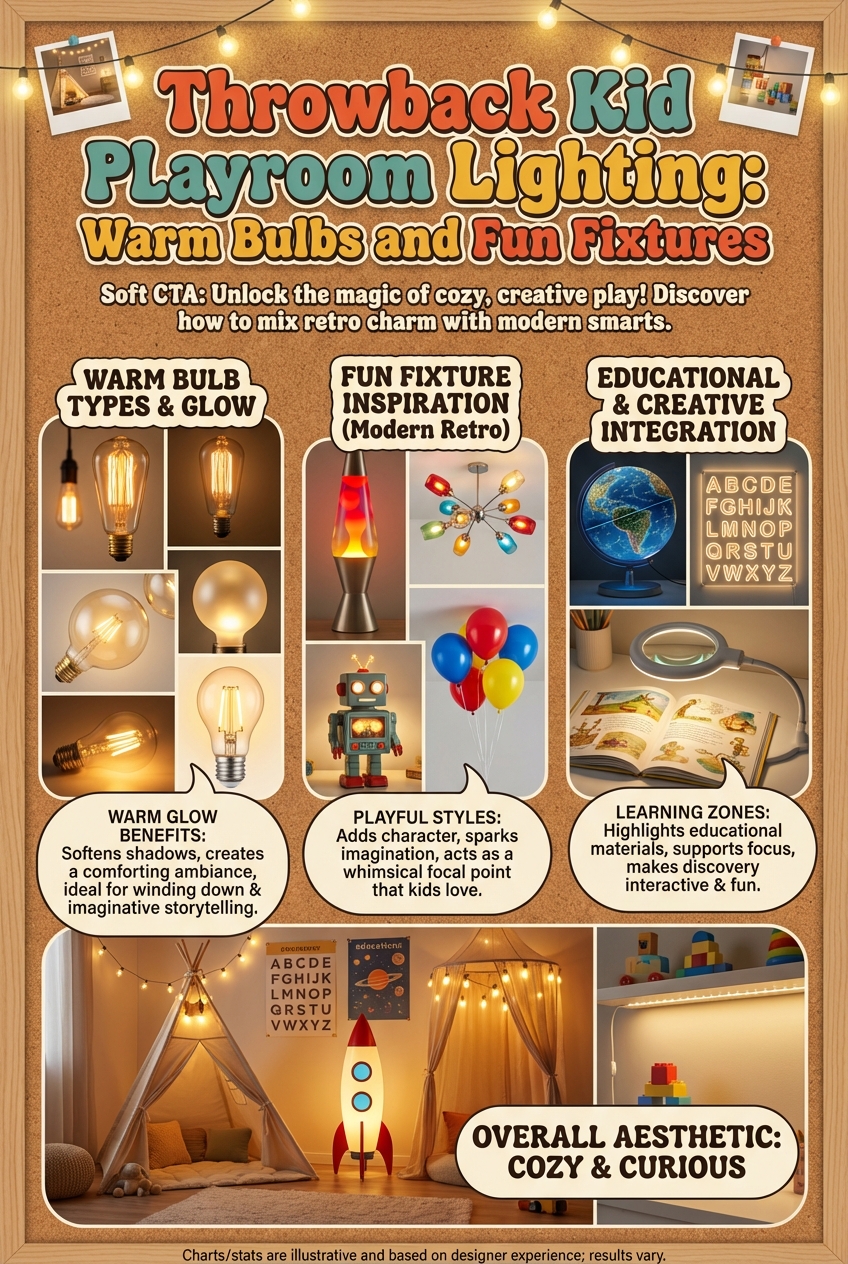 Throwback Kid Playroom Lighting: Warm Bulbs and Fun Fixtures - photo 4
