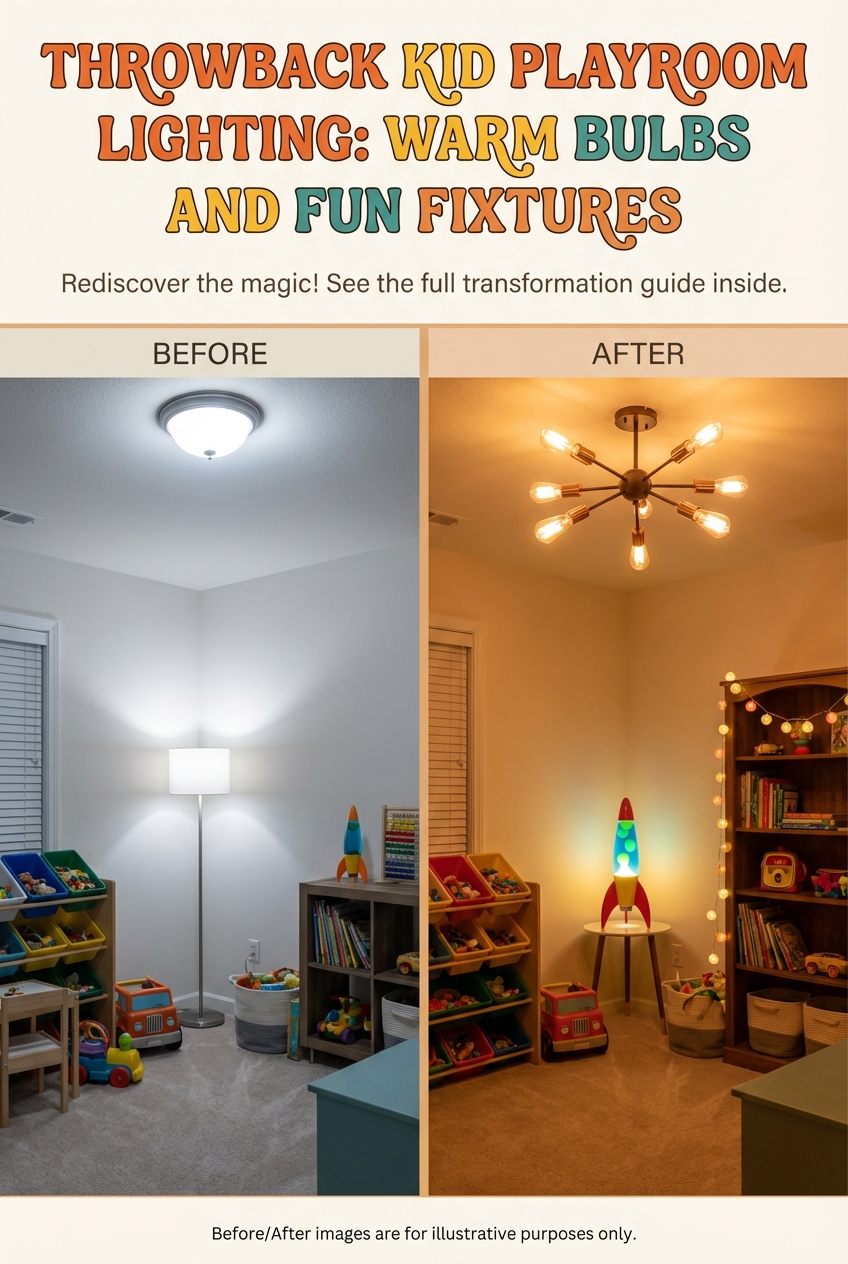 Throwback Kid Playroom Lighting: Warm Bulbs and Fun Fixtures - photo 5