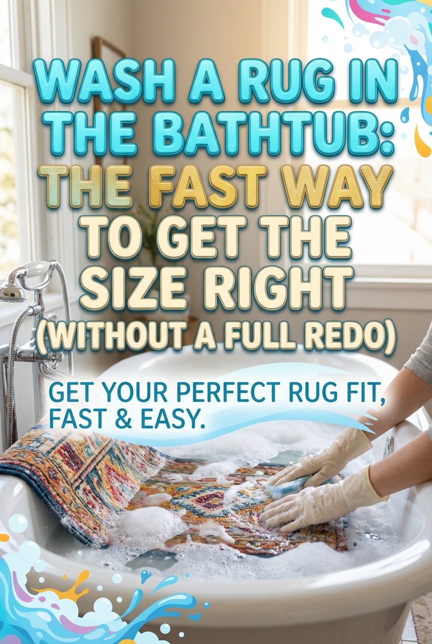 Wash a Rug in the Bathtub: the Fast Way to Get the Size Right (without a Full Redo) - photo 2