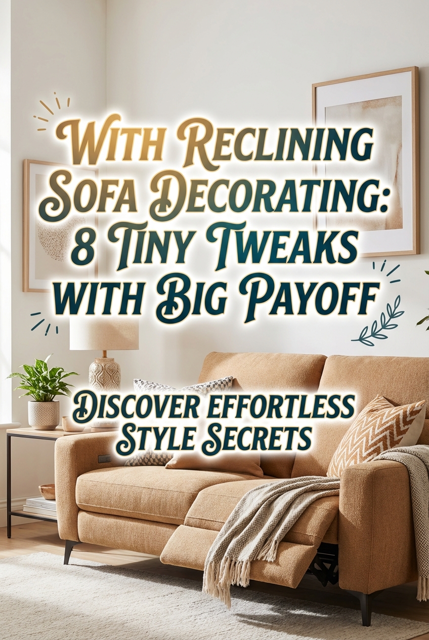With Reclining Sofa Decorating: 8 Tiny Tweaks with Big Payoff - photo 2