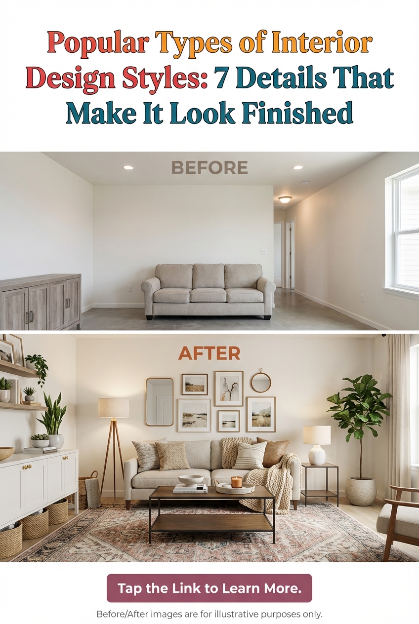 Popular Types of Interior Design Styles: 7 Details That Make It Look Finished - photo 5