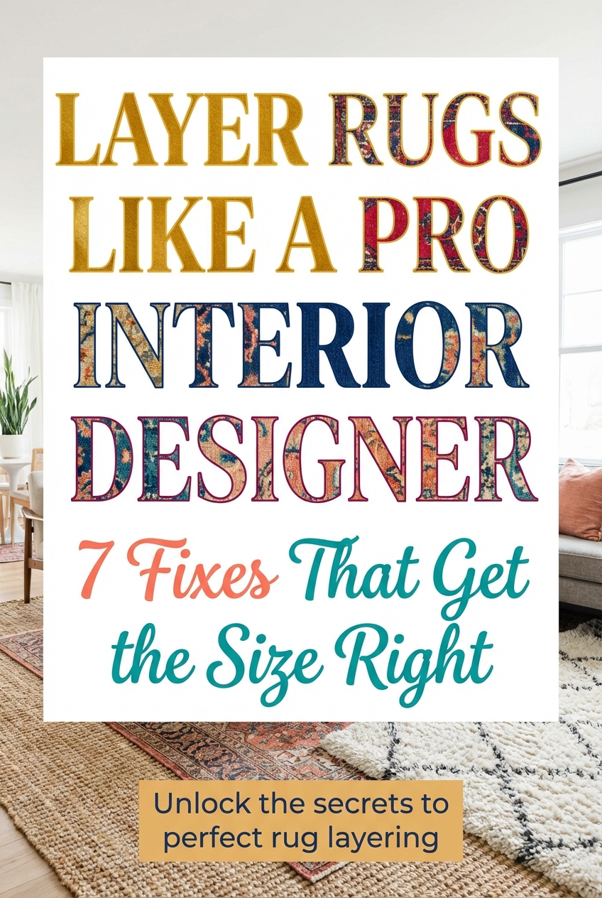 Layer Rugs Like a Pro Interior Designer: 7 Fixes That Get the Size Right - photo 2