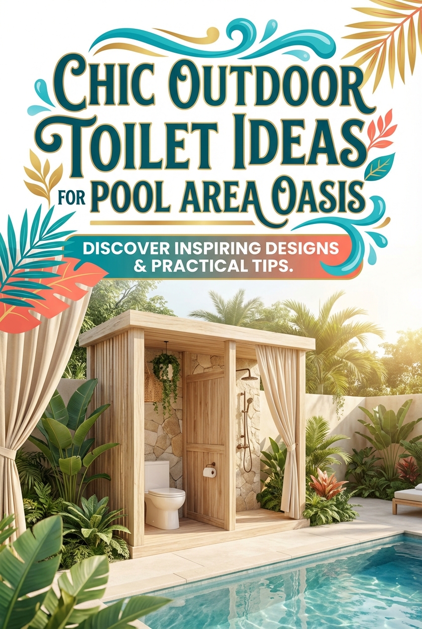 Chic Outdoor Toilet Ideas for Pool Area Oasis - photo 2