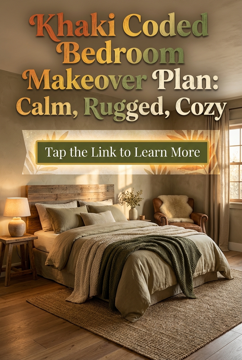 Khaki Coded Bedroom Makeover Plan: Calm, Rugged, Cozy - photo 2
