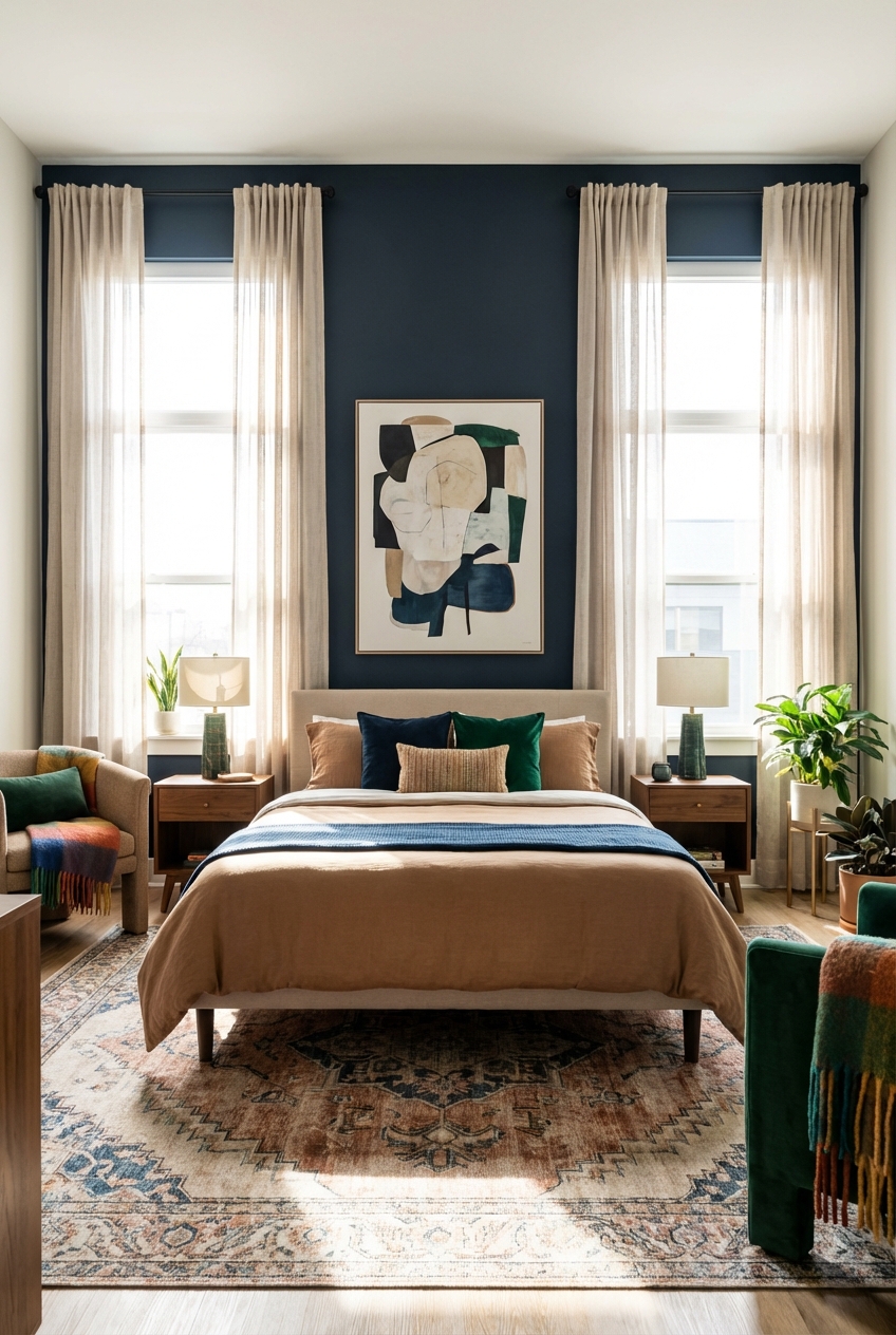 Arrange a Bedroom with Two Windows: 9 Fixes That Make It Feel Centered
