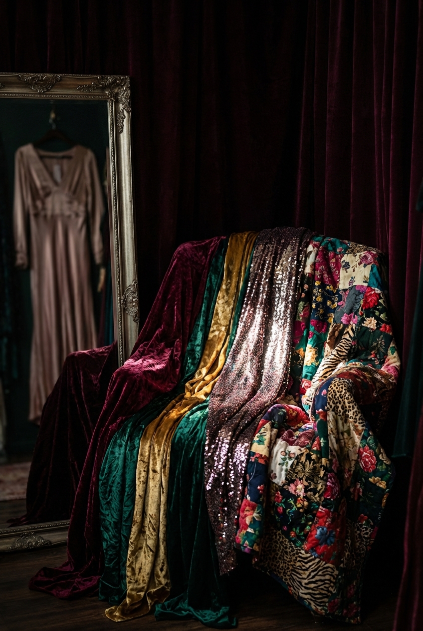 Vamp Romantic Textile Mistakes to Avoid (Too shiny, too busy)