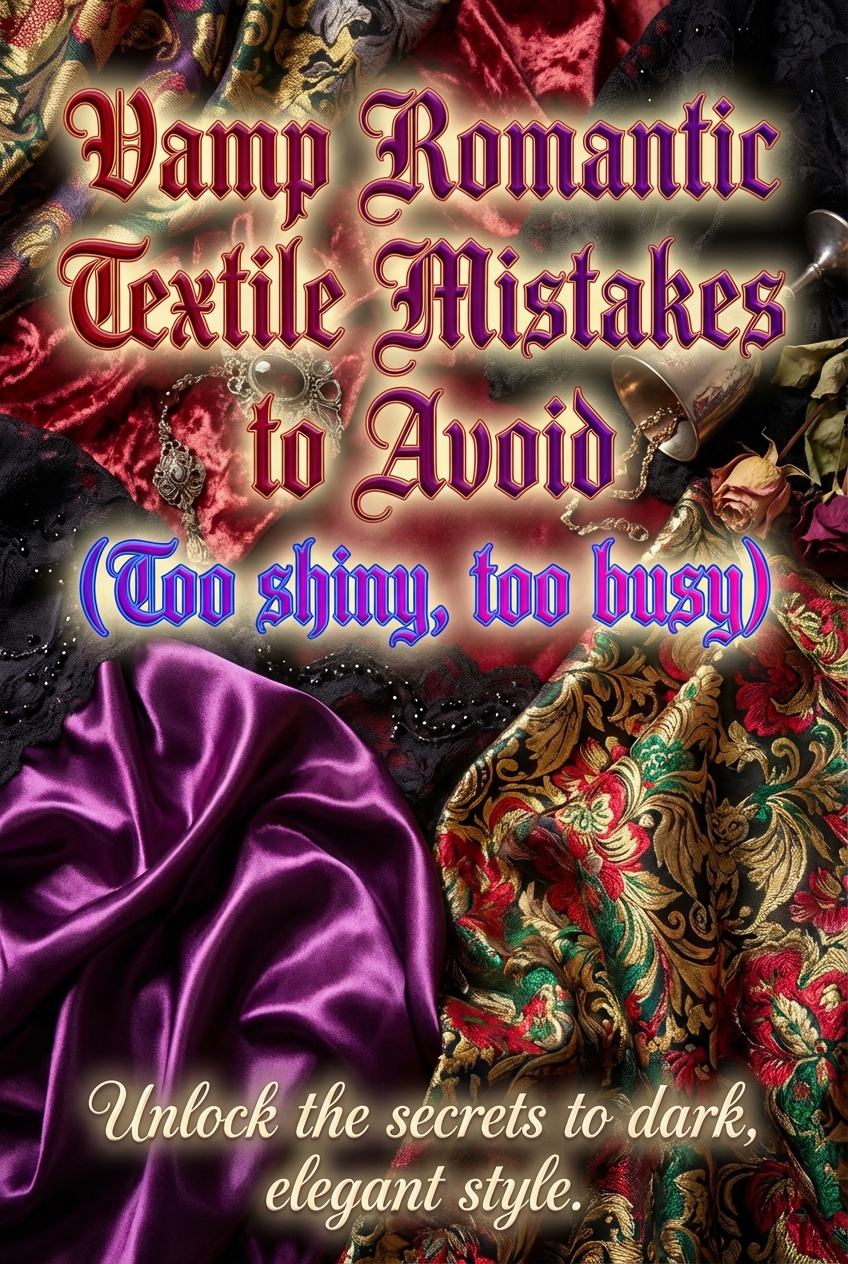 Vamp Romantic Textile Mistakes to Avoid (Too shiny, too busy) - photo 2