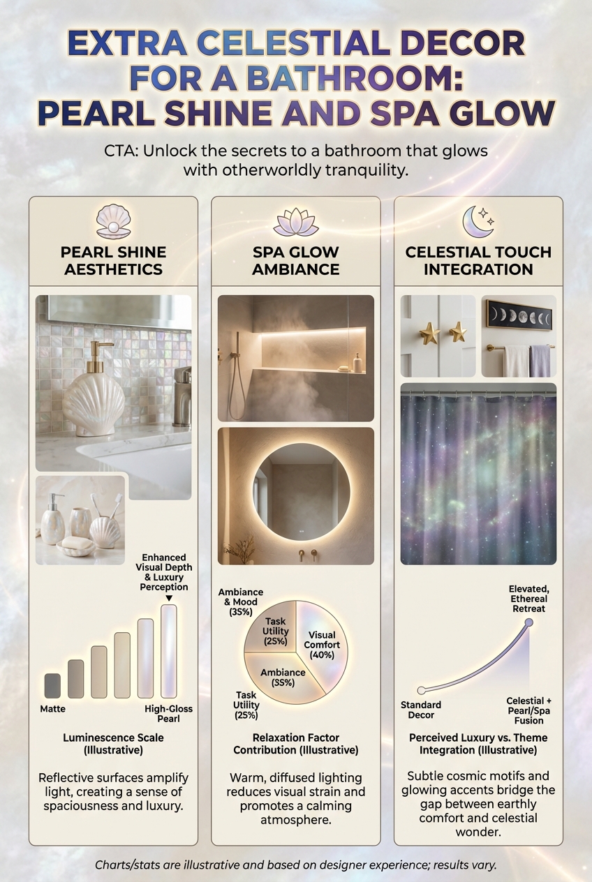 Extra Celestial Decor for a Bathroom: Pearl Shine and Spa Glow - photo 3