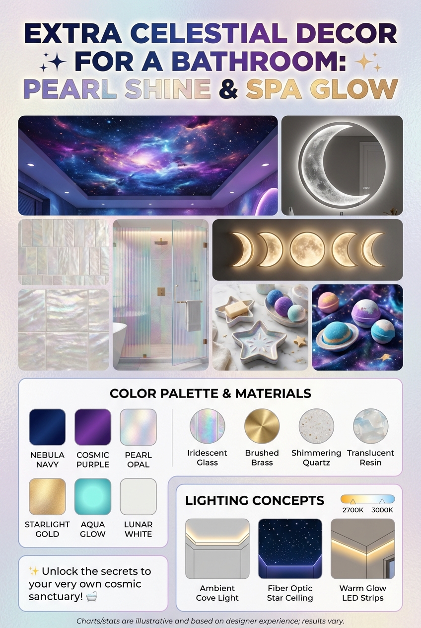 Extra Celestial Decor for a Bathroom: Pearl Shine and Spa Glow - photo 4