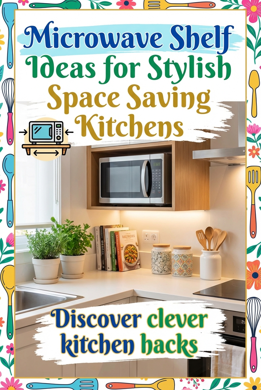 Microwave Shelf Ideas for Stylish Space Saving Kitchens - photo 2