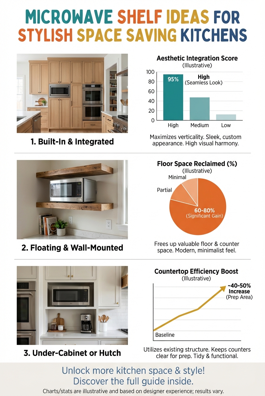 Microwave Shelf Ideas for Stylish Space Saving Kitchens - photo 3