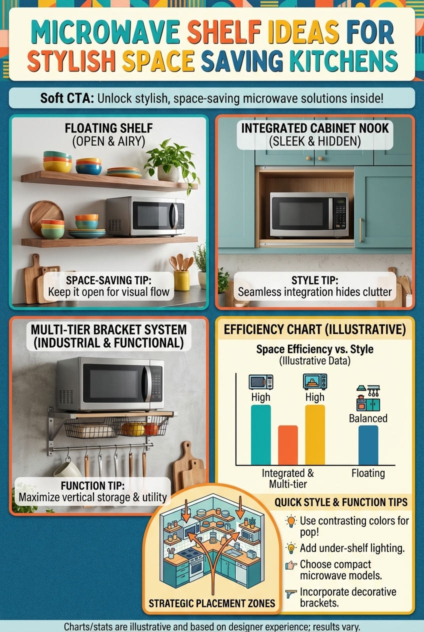 Microwave Shelf Ideas for Stylish Space Saving Kitchens - photo 4