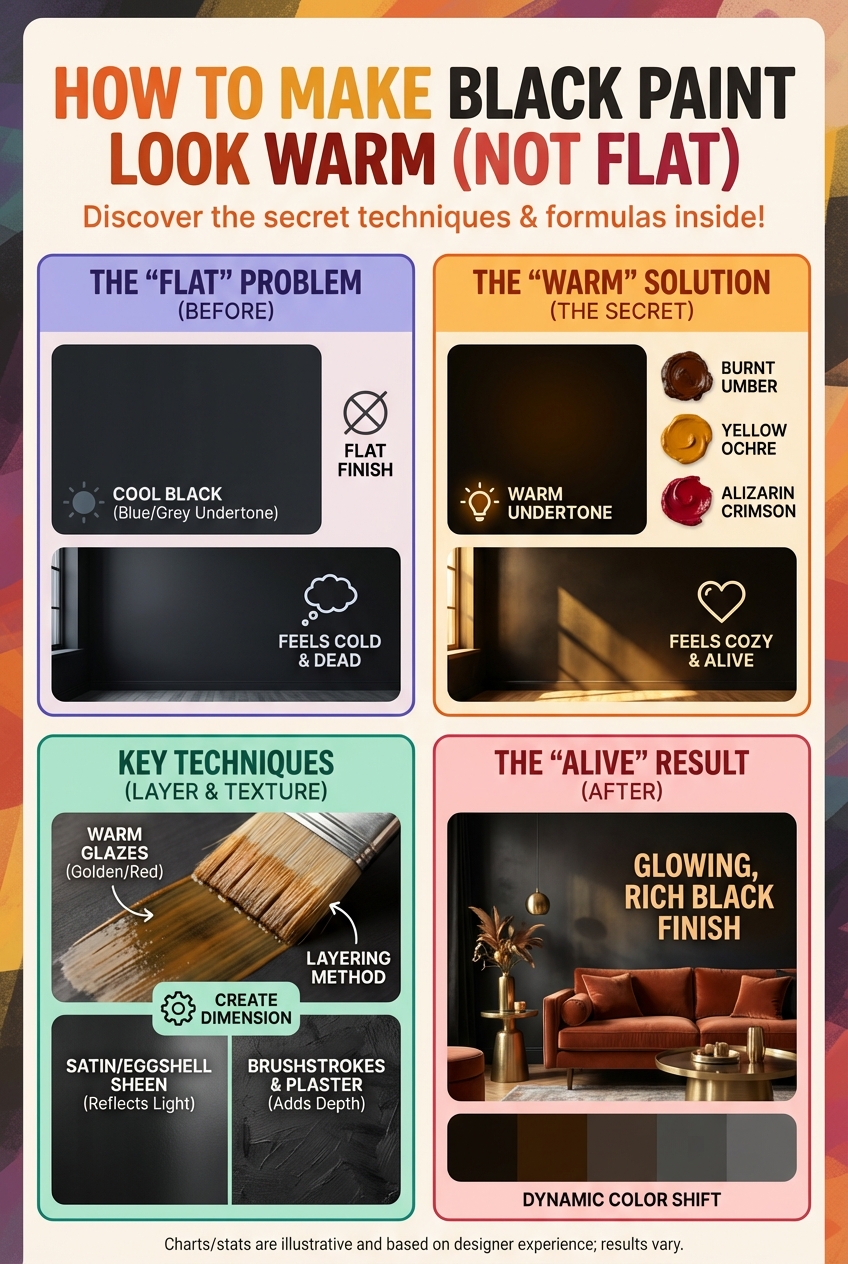 How to Make Black Paint Look Warm (Not Flat) - photo 4