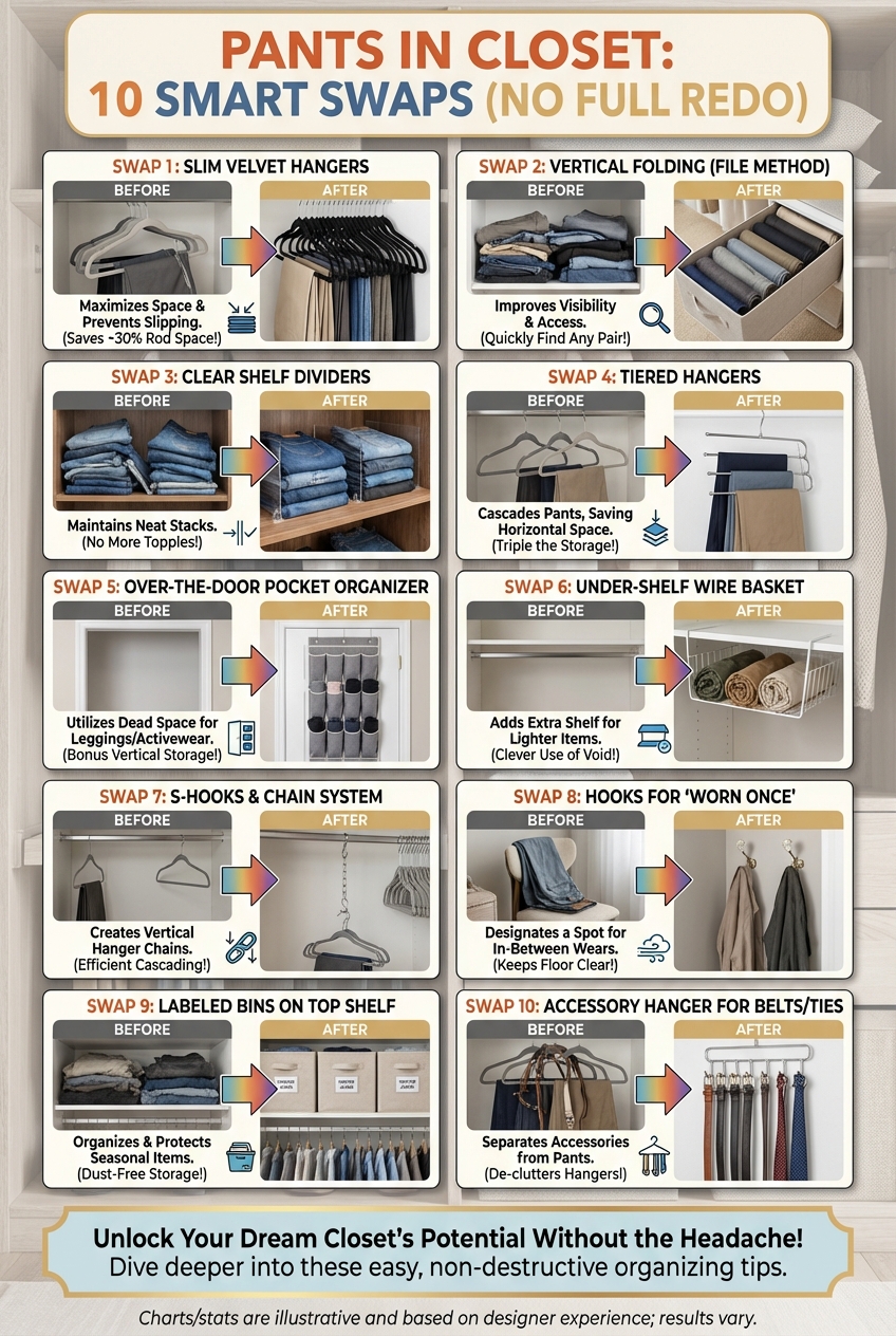 Pants in Closet: 10 Smart Swaps (no Full Redo) - photo 3