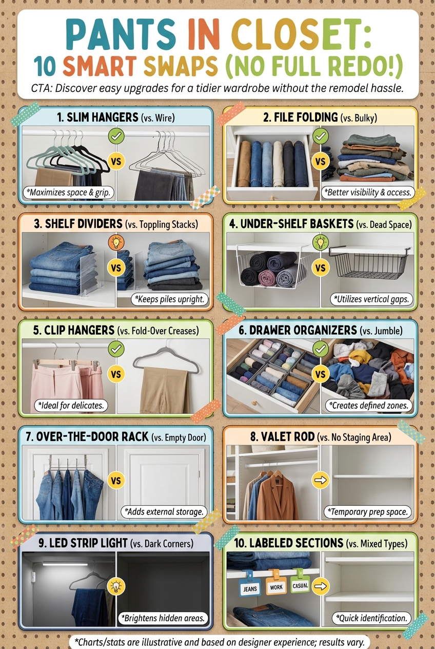 Pants in Closet: 10 Smart Swaps (no Full Redo) - photo 4