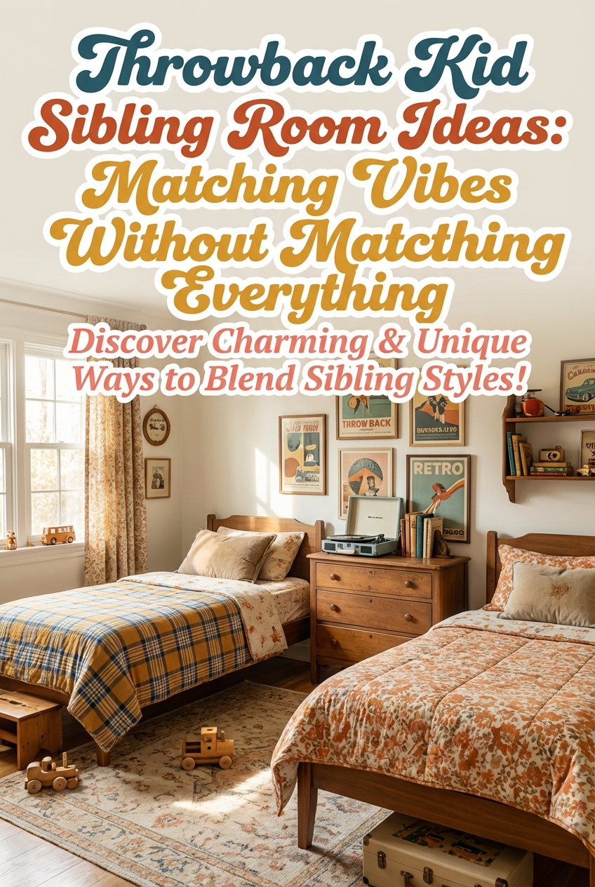 Throwback Kid Sibling Room Ideas: Matching Vibes Without Matching Everything - photo 2