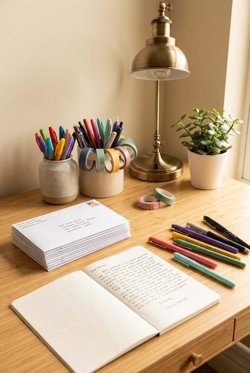 Pen Pals Desk Setup for Beginners: Easy Starter Pieces