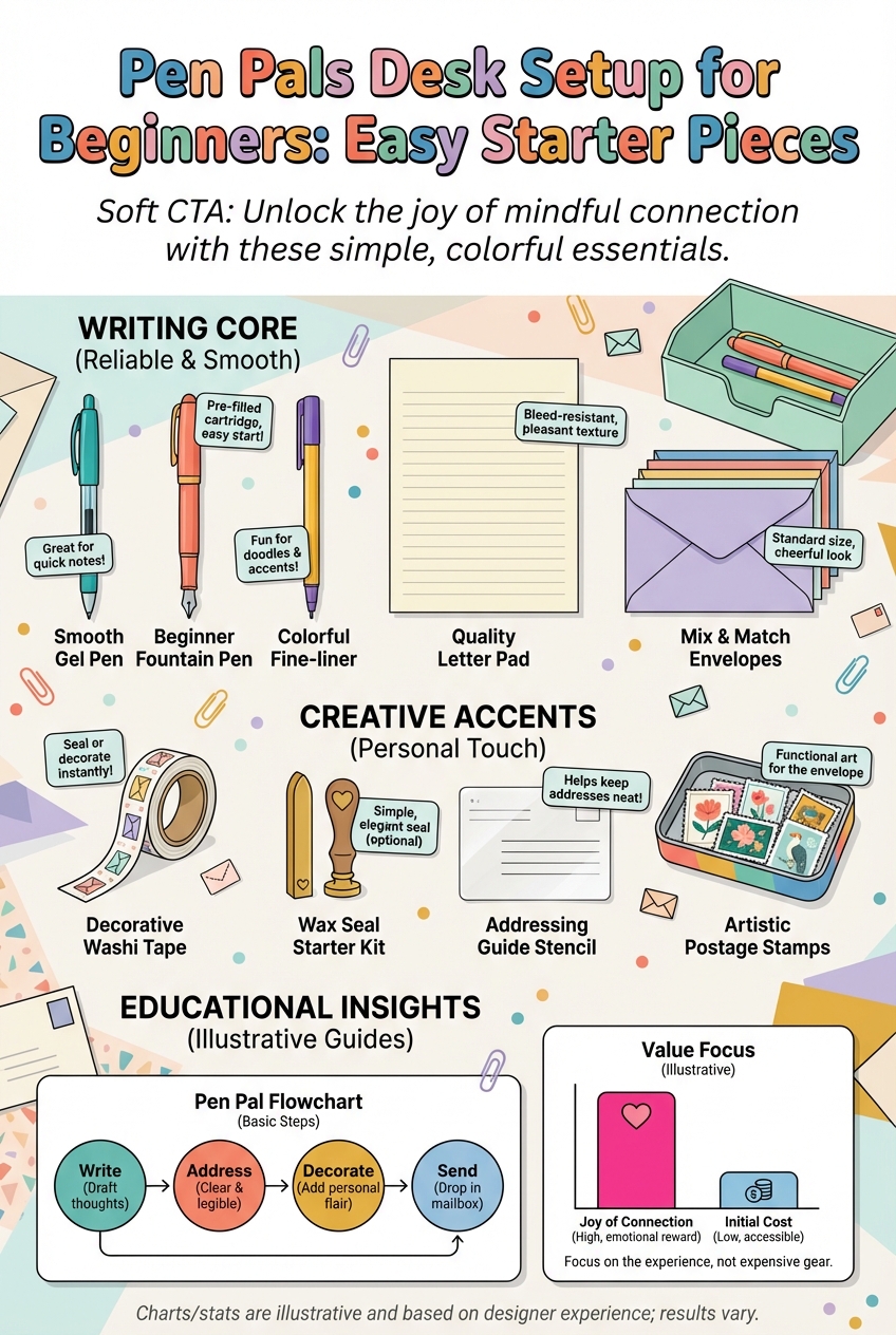 Pen Pals Desk Setup for Beginners: Easy Starter Pieces - photo 4