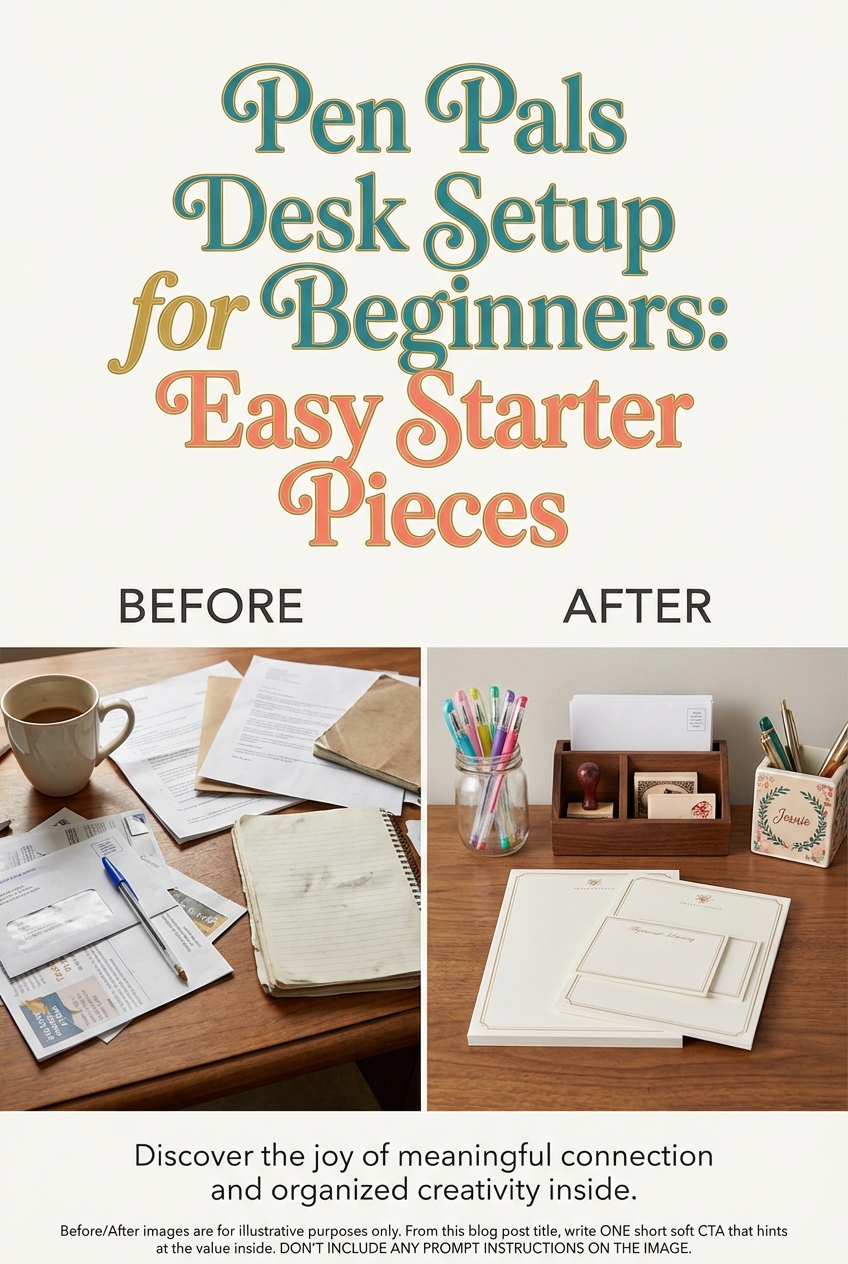 Pen Pals Desk Setup for Beginners: Easy Starter Pieces - photo 5