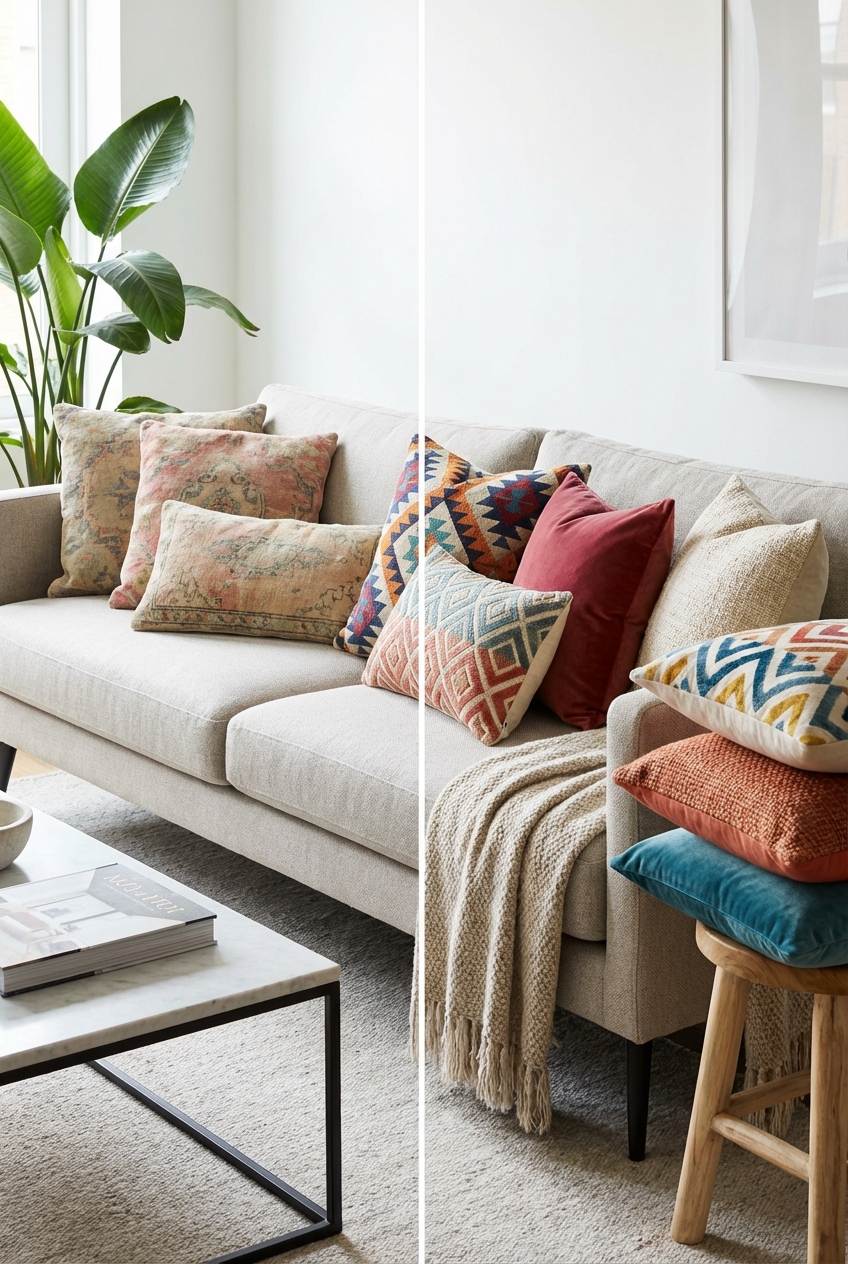 Style Pillows on a Sofa: 7 Smart Swaps (no Full Redo)