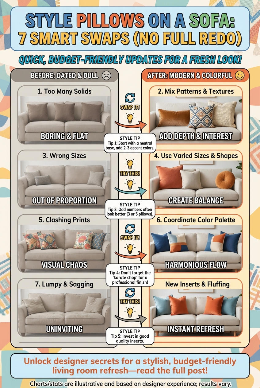 Style Pillows on a Sofa: 7 Smart Swaps (no Full Redo) - photo 4