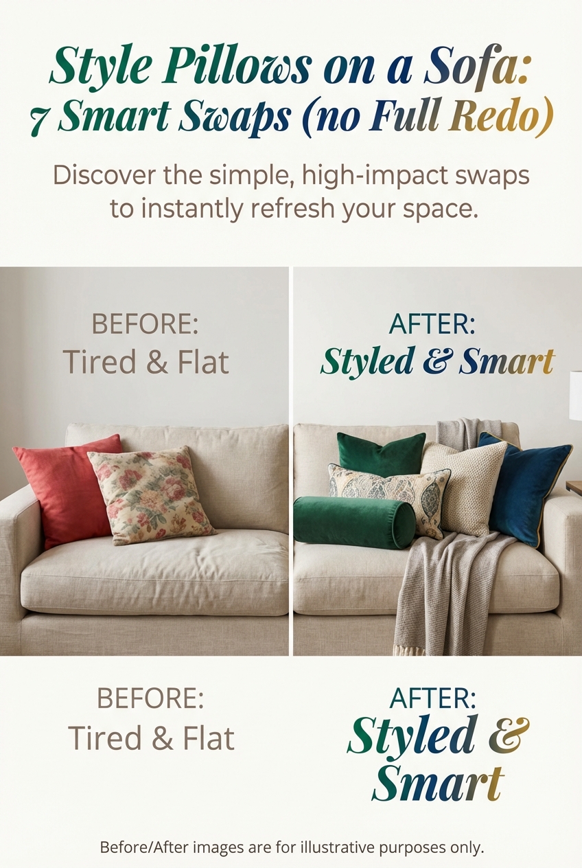 Style Pillows on a Sofa: 7 Smart Swaps (no Full Redo) - photo 5
