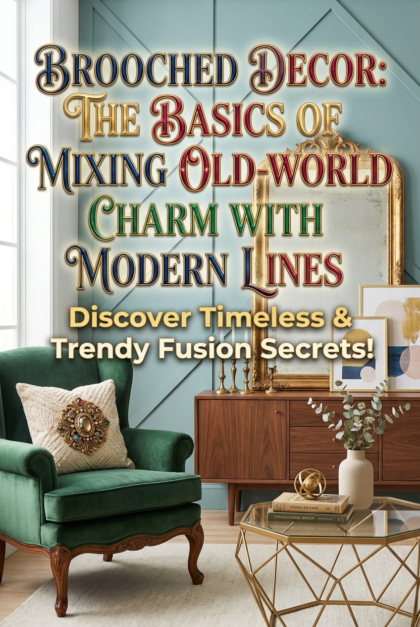 Brooched Decor: The Basics of Mixing Old-World Charm with Modern Lines - photo 2