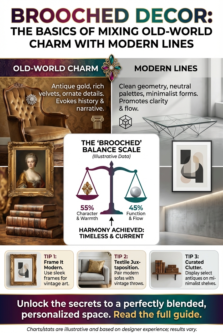 Brooched Decor: The Basics of Mixing Old-World Charm with Modern Lines - photo 3